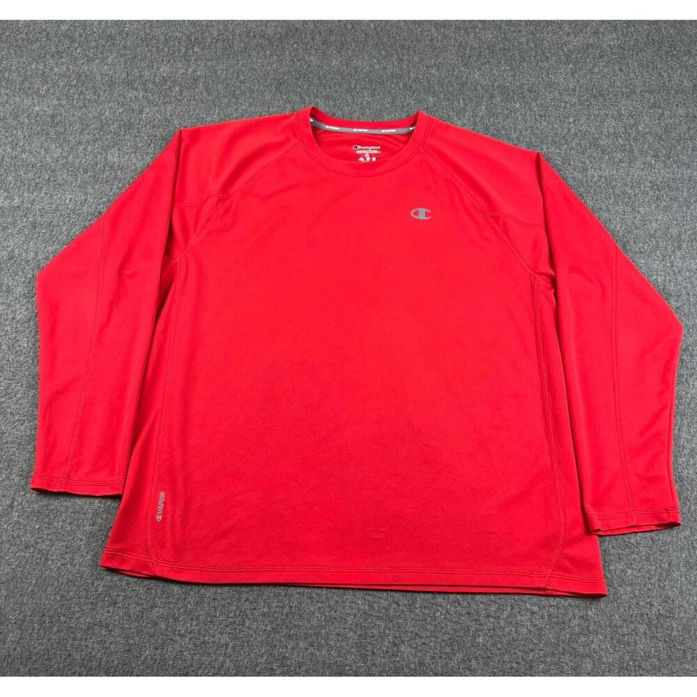 Champion‎ Performance Long Sleeve Shirt Red Size XL